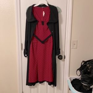 NWOT Pretty Woman 80’s Vintage 1940’s Style Long Swing Dress Coat Size L…